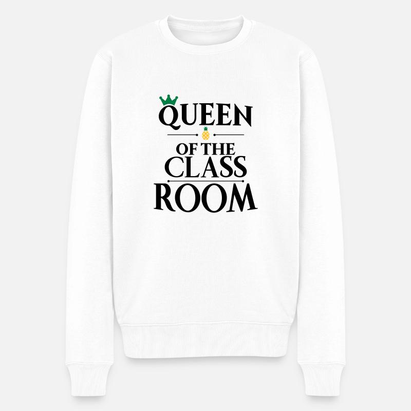 école - Pull Premium bio Homme - blanc