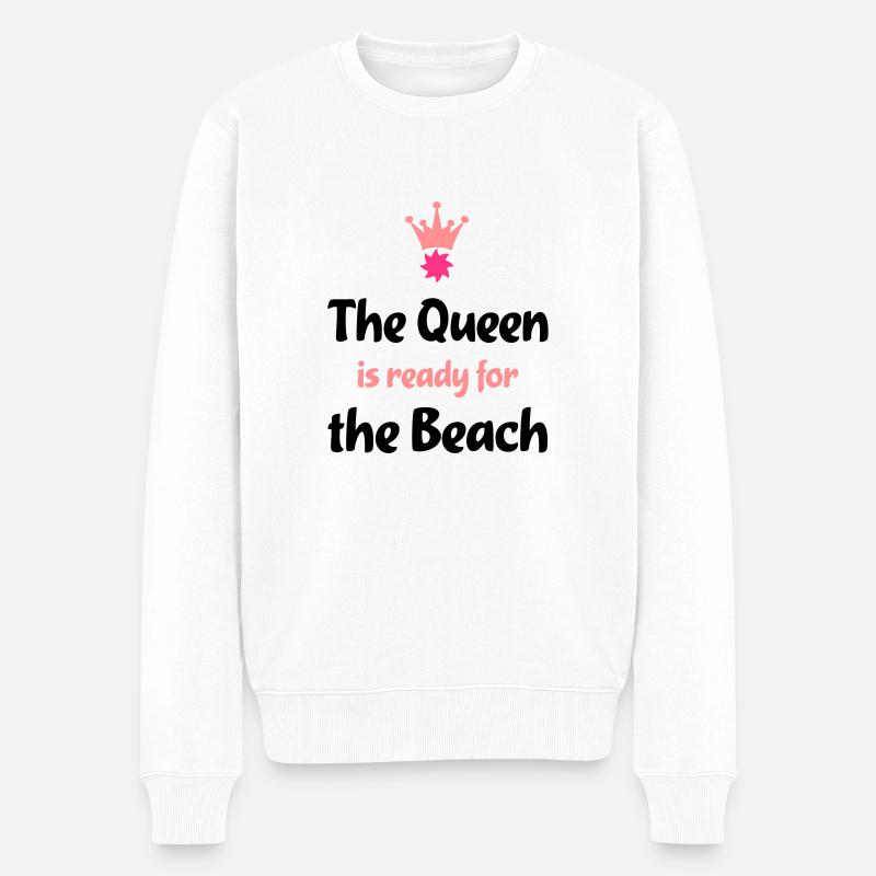 strand - Männer Premium Bio Pullover - Weiß