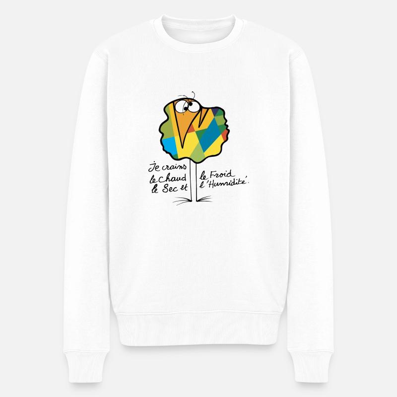 Währungs Shadok N ° 02 - Männer Premium Bio Pullover - Weiß
