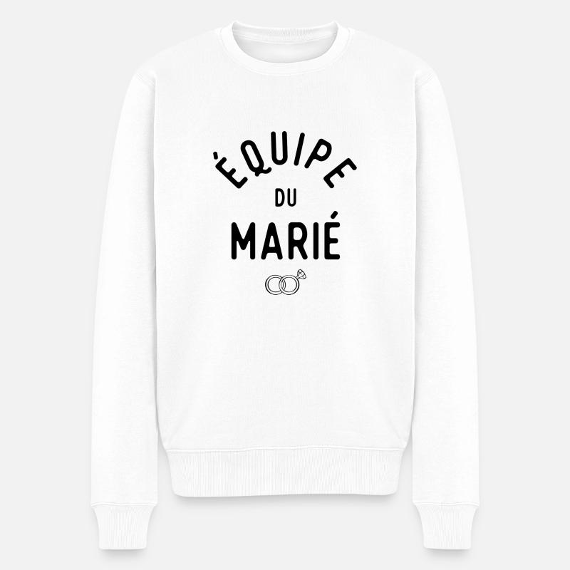 équipe du marié evg - Pull Premium bio Homme - blanc