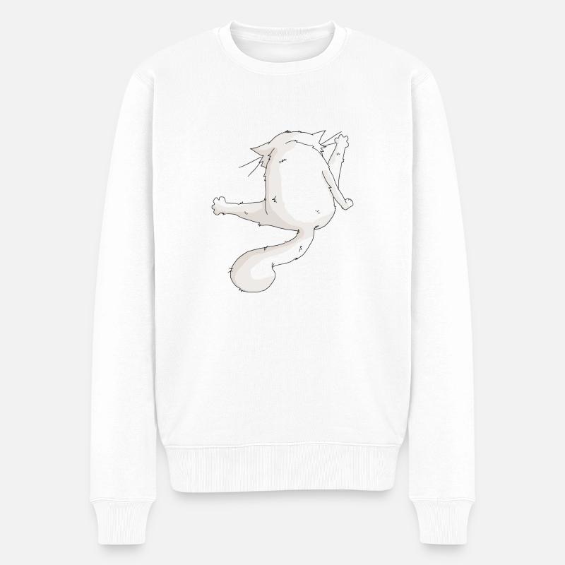 la toilette #2 - Pull Premium bio Homme - blanc