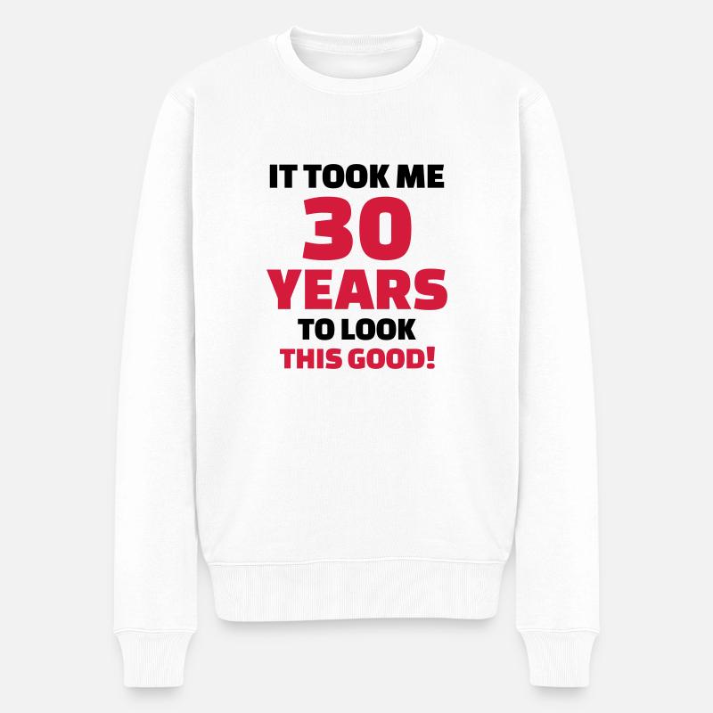 30 Years Anniversaire - Pull Premium bio Homme - blanc