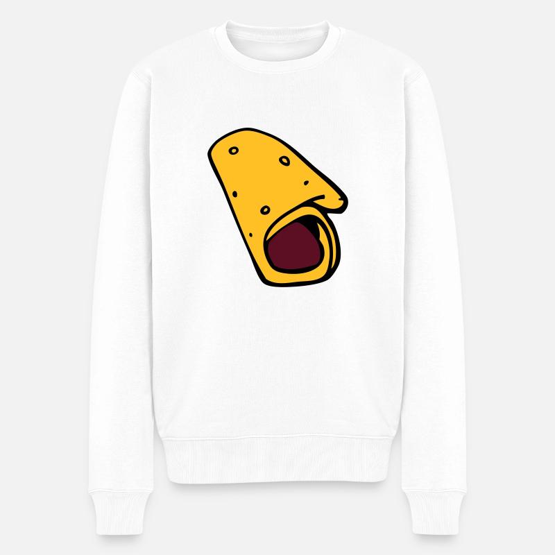 crepe galette saucisse - Pull Premium bio Homme - blanc