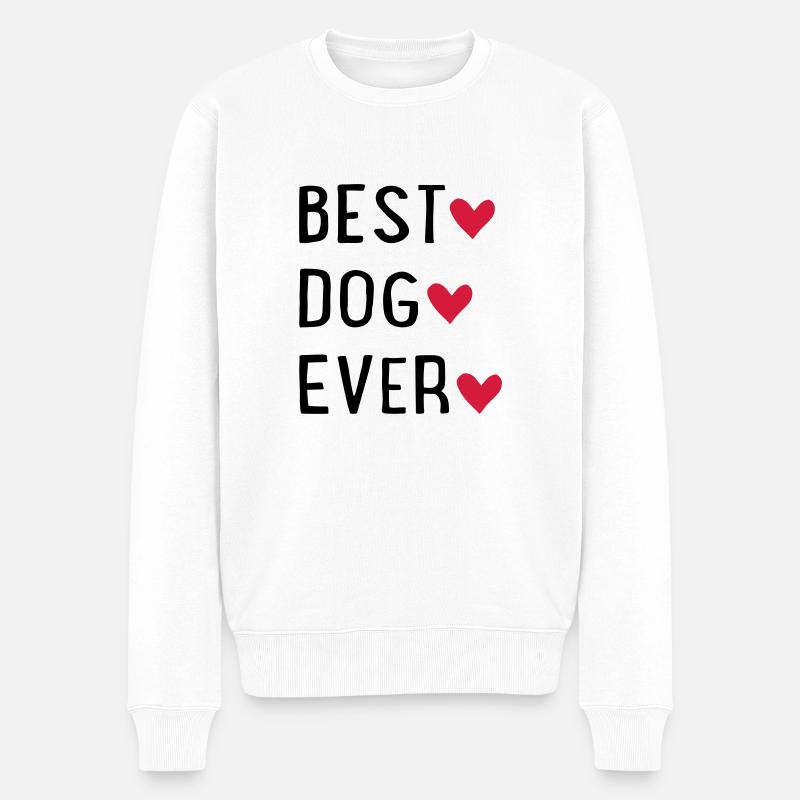 Chien - Pull Premium bio Homme - blanc