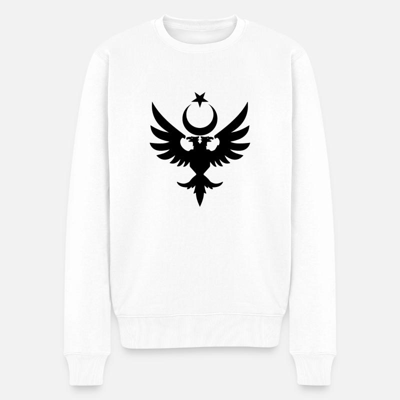 Selçuklu - Männer Premium Bio Pullover - Weiß