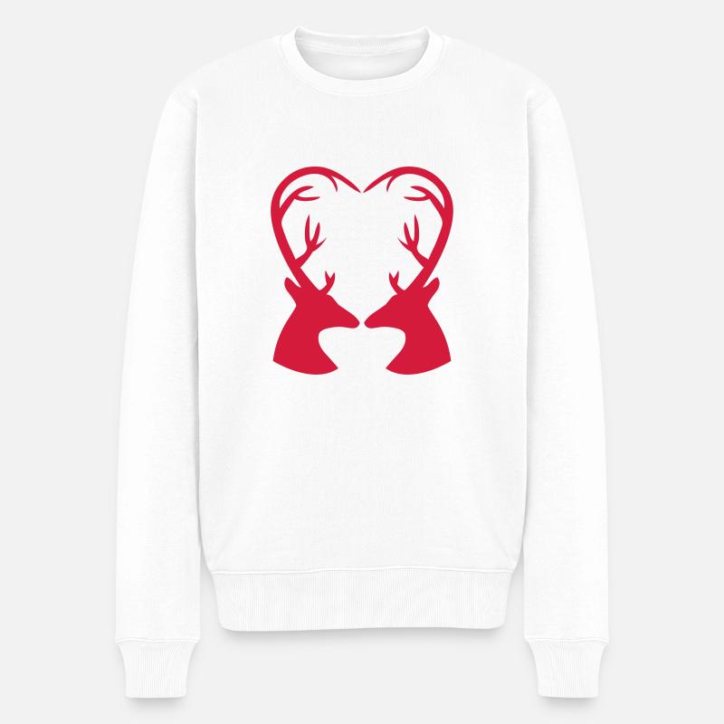 reh_herz - Pull Premium bio Homme - blanc