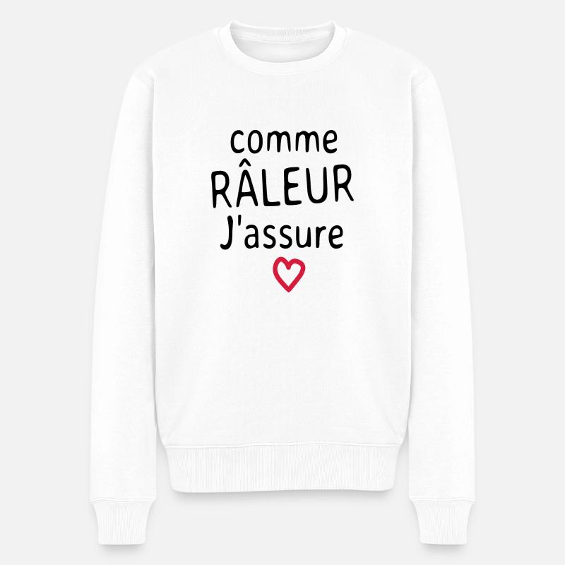Comme Râleur j'assure - Pull Premium bio Homme - blanc