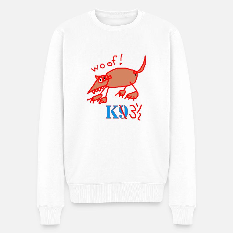 K3.5 - Männer Premium Bio Pullover - Weiß