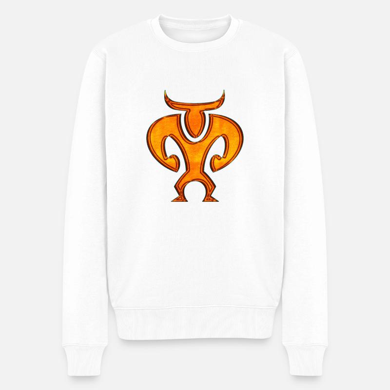 Minotaure - Pull Premium bio Homme - blanc