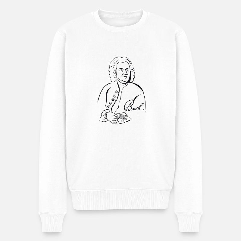 Bach - Pull Premium bio Homme - blanc