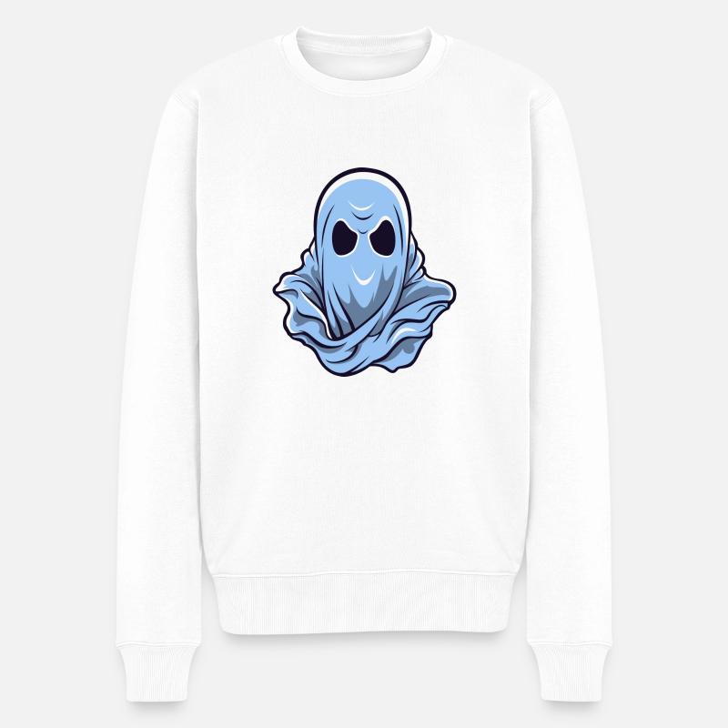 Logo fantôme - Pull Premium bio Homme - blanc