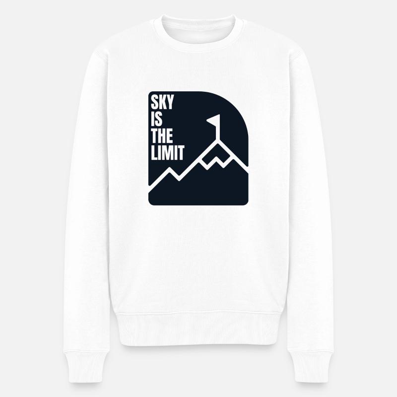 Le ciel est la limite - Pull Premium bio Homme - blanc