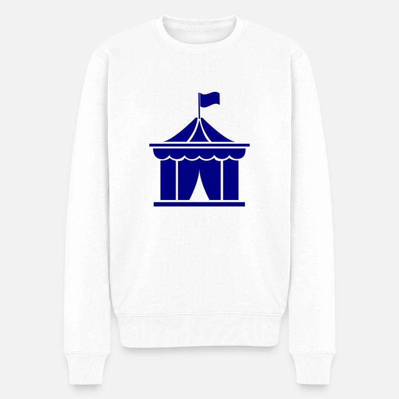 zirkus - Männer Premium Bio Pullover - Weiß