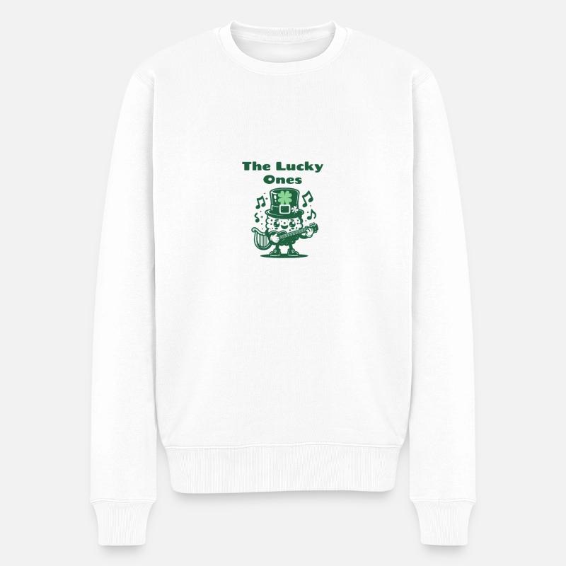 The Lucky Ones - Männer Premium Bio Pullover - Weiß