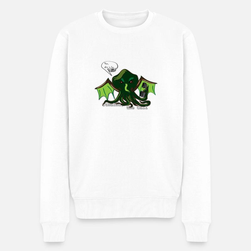 L'appel de Cthulhu - Pull Premium bio Homme - blanc