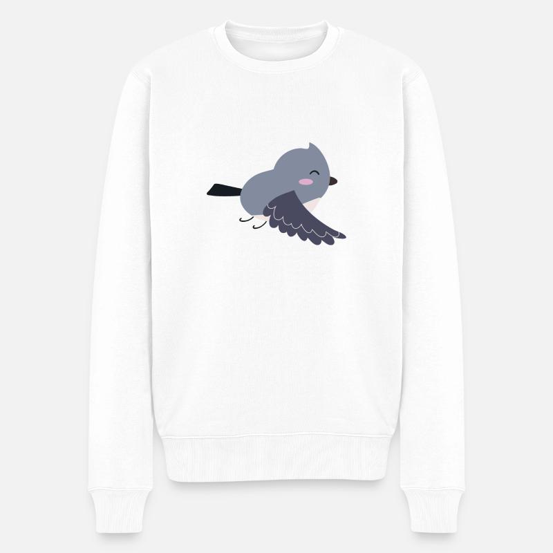 Doux oiseau Idée cadeau - Pull Premium bio Homme - blanc