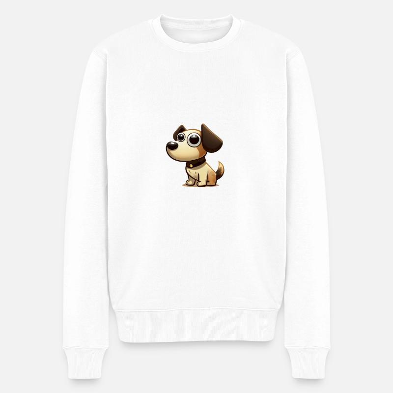 Chiens - Pull Premium bio Homme - blanc