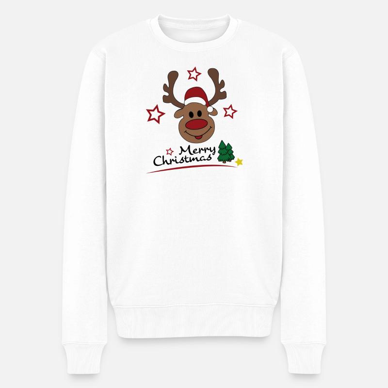 joyeux noel - Pull Premium bio Homme - blanc