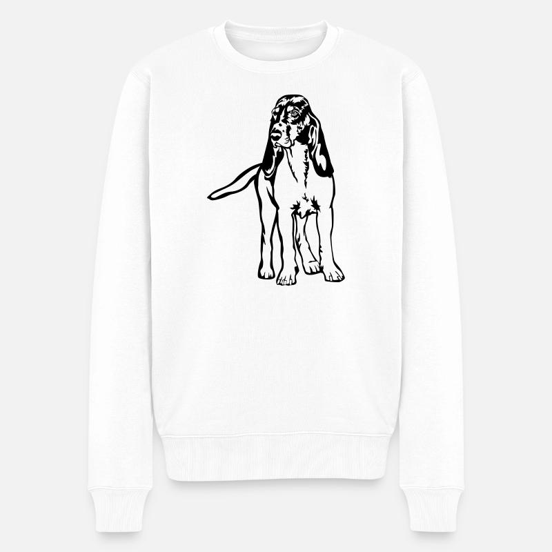 Chien de course bernois - Pull Premium bio Homme - blanc