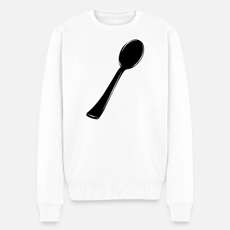 Cuiller - Pull Premium bio Homme - blanc