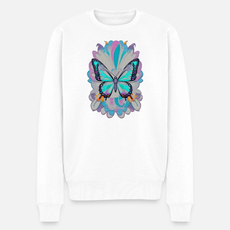 Papillon - Pull Premium bio Homme - blanc