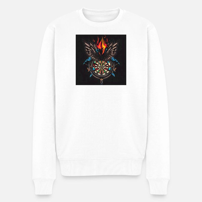 Dart - Männer Premium Bio Pullover - Weiß