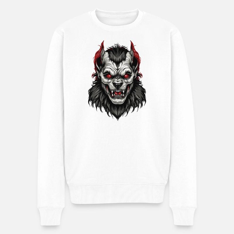 Chien de l'enfer - Pull Premium bio Homme - blanc