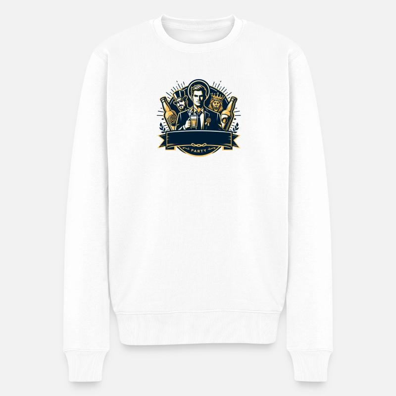 JGA - Junggesellenabschied 4 - Männer Premium Bio Pullover - Weiß