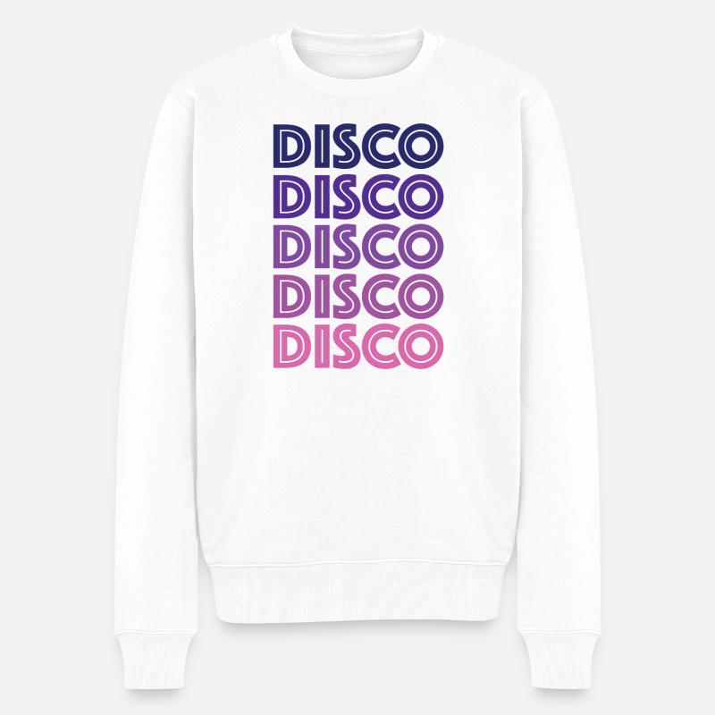 Disco Disco Disco - Pull Premium bio Homme - blanc