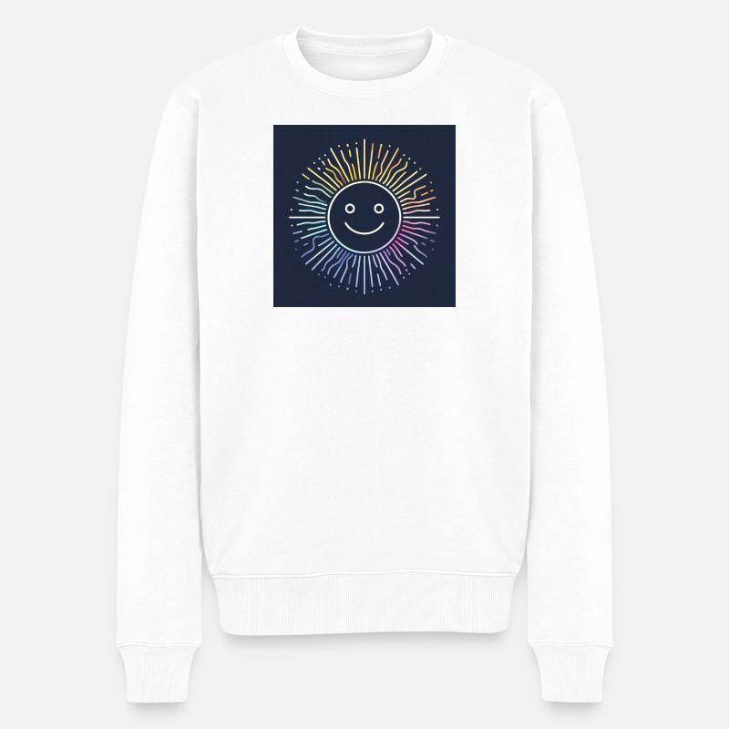 Un soleil frais et joyeux - Pull Premium bio Homme - blanc