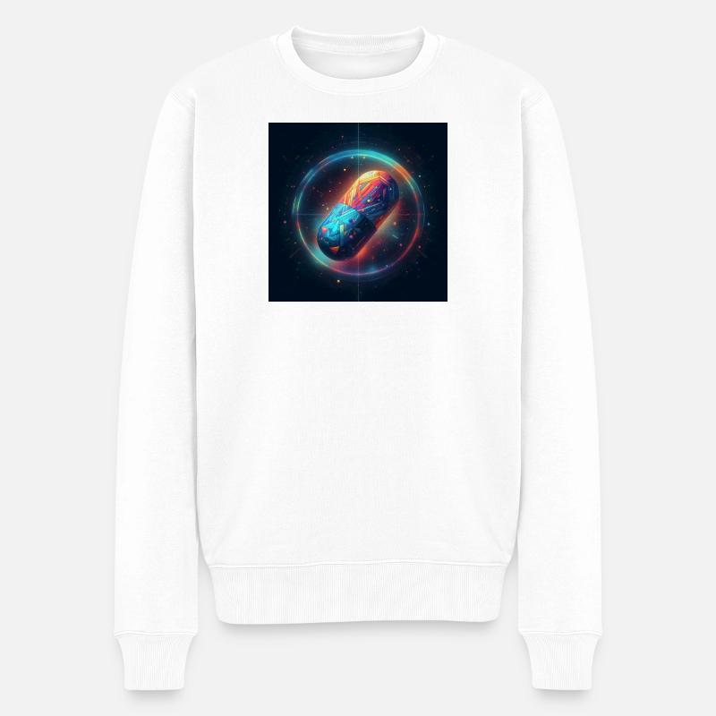 Pilule 1 - Pull Premium bio Homme - blanc