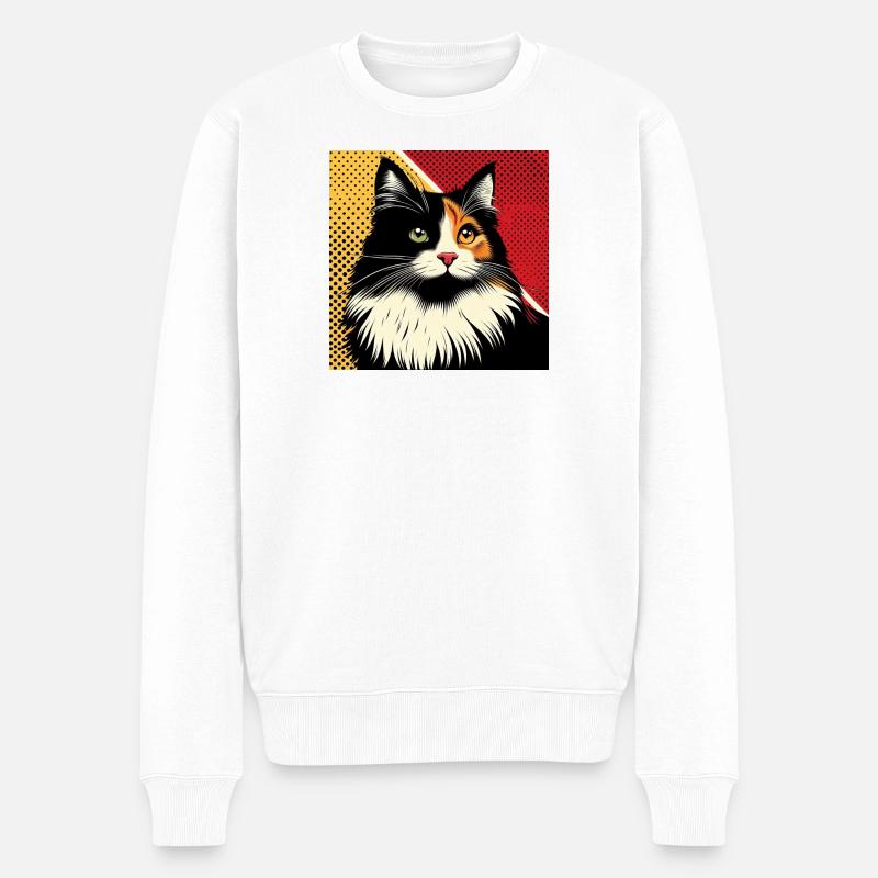 Catégorie 1 2 - Pull Premium bio Homme - blanc