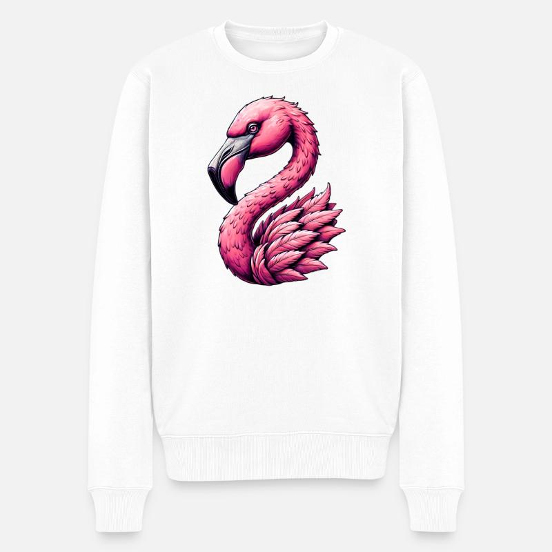 Flamant - Pull Premium bio Homme - blanc