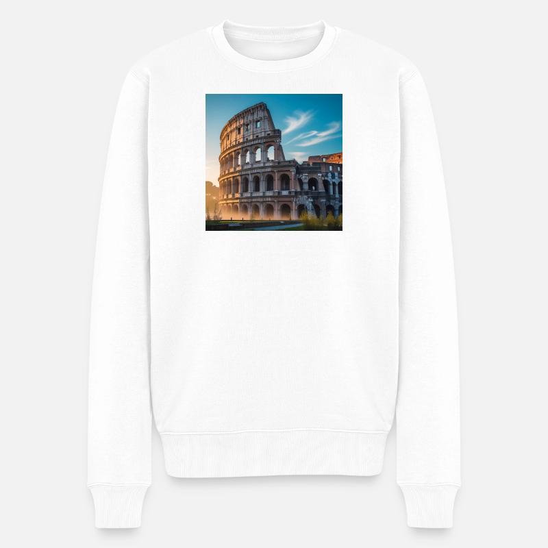 Colisée - Pull Premium bio Homme - blanc