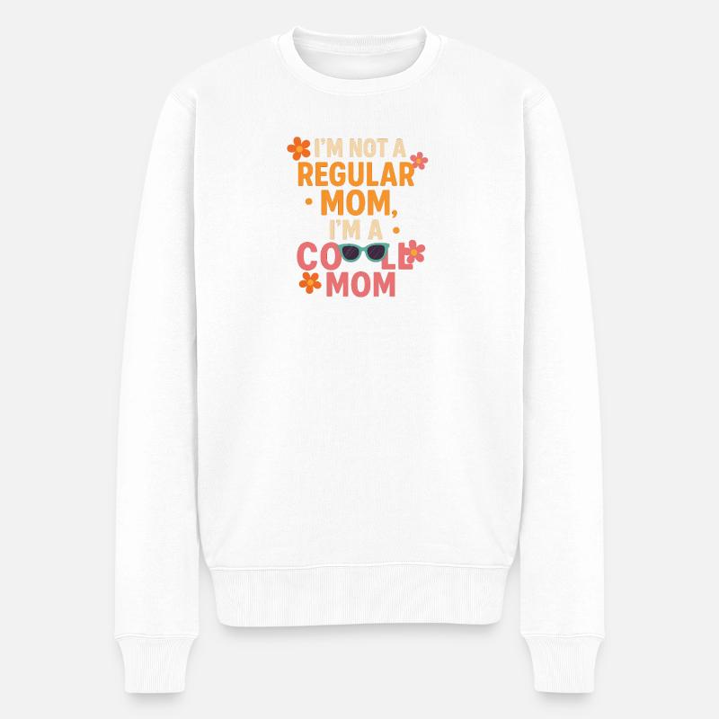 Cooles Mama Shirt – Lustiges Muttertagsgeschenk - Männer Premium Bio Pullover - Weiß