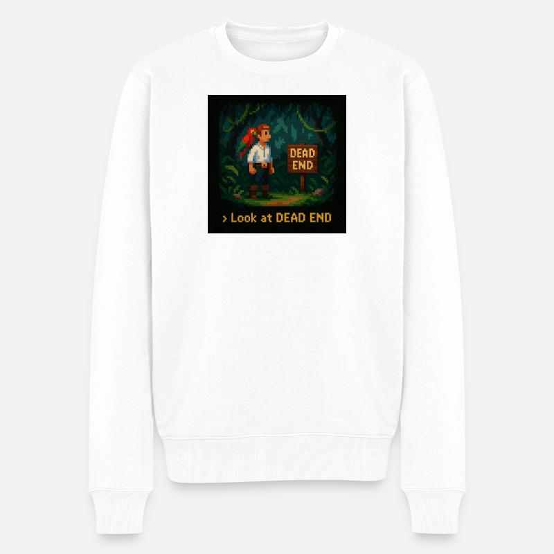Regardez Dead End - Pull Premium bio Homme - blanc