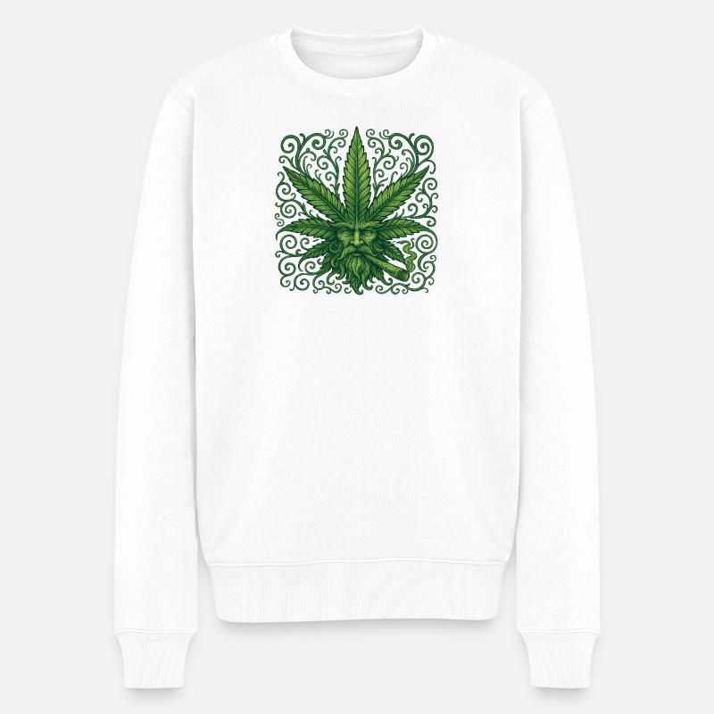 Green High Guardians - Männer Premium Bio Pullover - Weiß