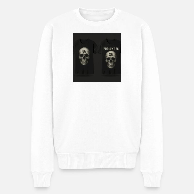 Anfang - Männer Premium Bio Pullover - Weiß