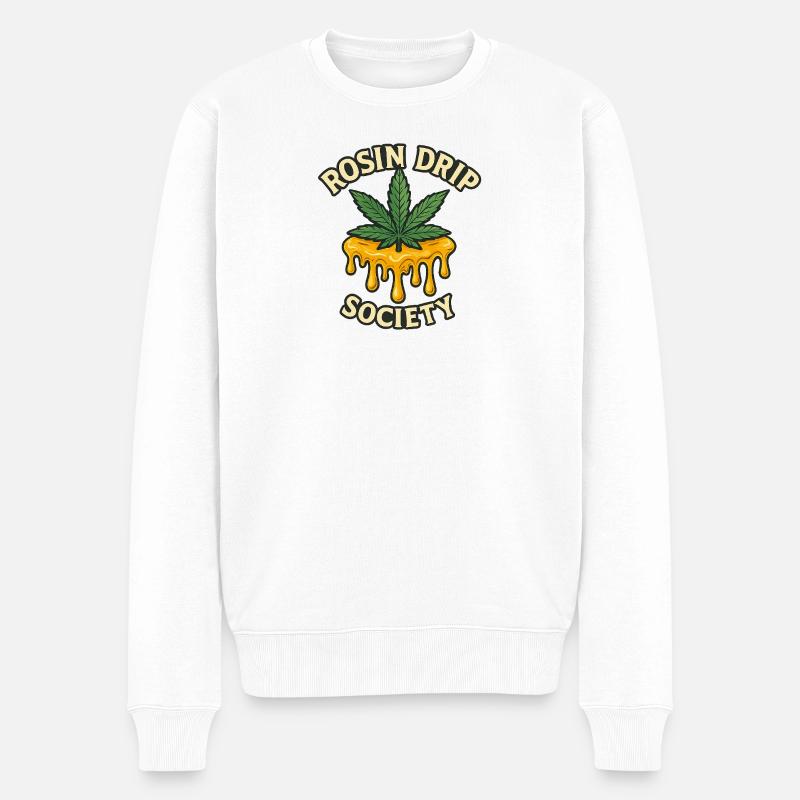 Conception de la Rosin Society - Pull Premium bio Homme - blanc