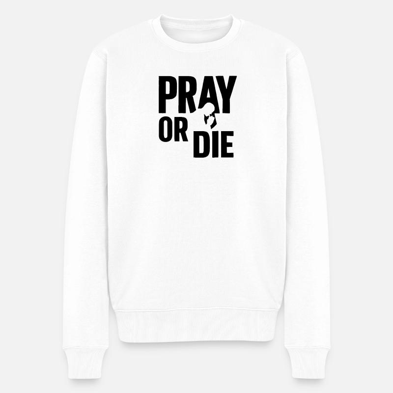 SCHOTE - Männer Premium Bio Pullover - Weiß