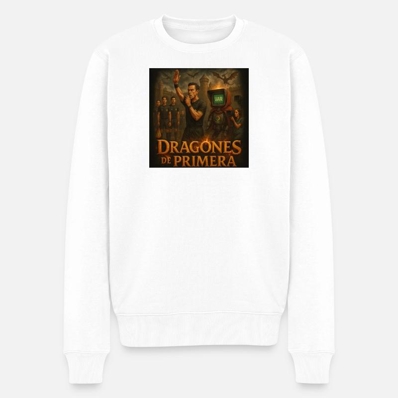 Dragons de première classe - Pull Premium bio Homme - blanc
