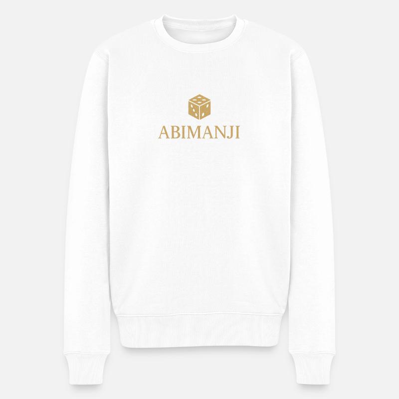 Abimanji - Männer Premium Bio Pullover - Weiß