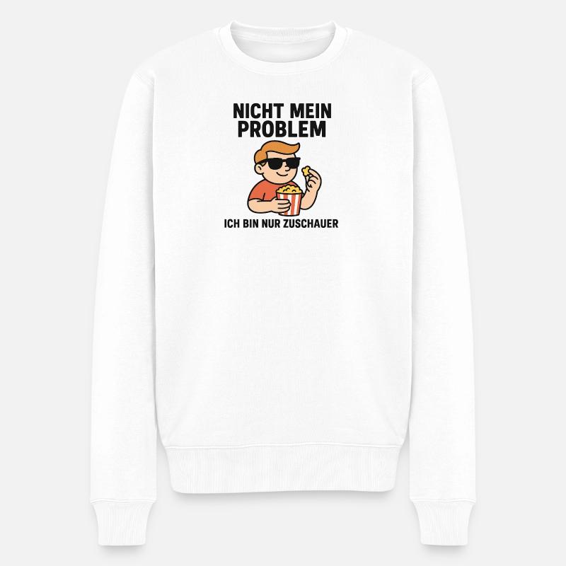 Visionneuse pas mon problème - Pull Premium bio Homme - blanc