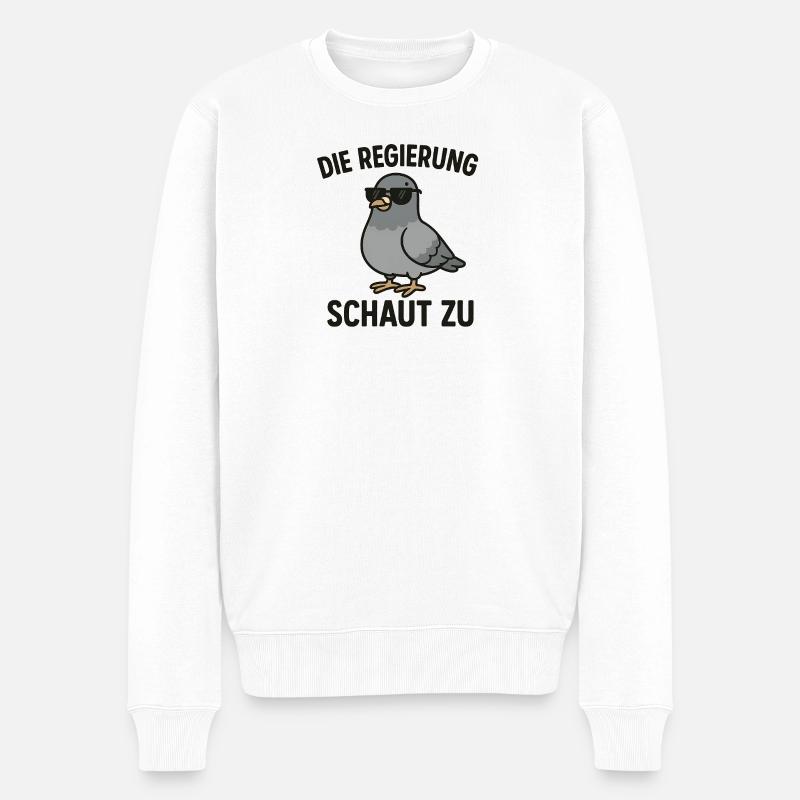 Colombe espionne - Pull Premium bio Homme - blanc