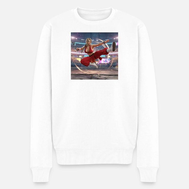 Geben Sie die Maxima ein - Männer Premium Bio Pullover - Weiß