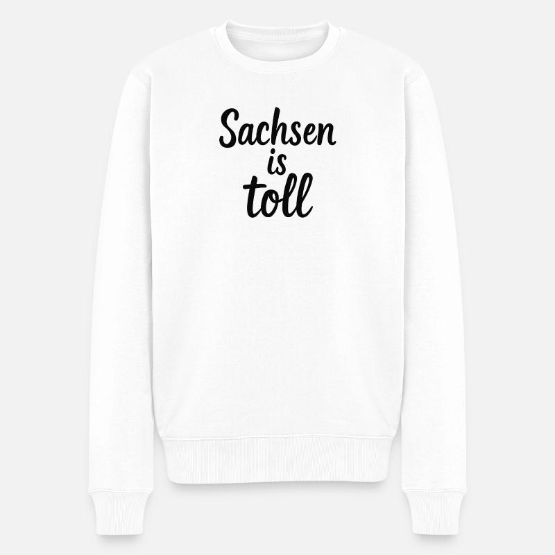 La Saxe est géniale - Pull Premium bio Homme - blanc