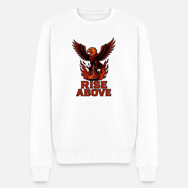 S’élever au-dessus – Force et gloire - Pull Premium bio Homme - blanc