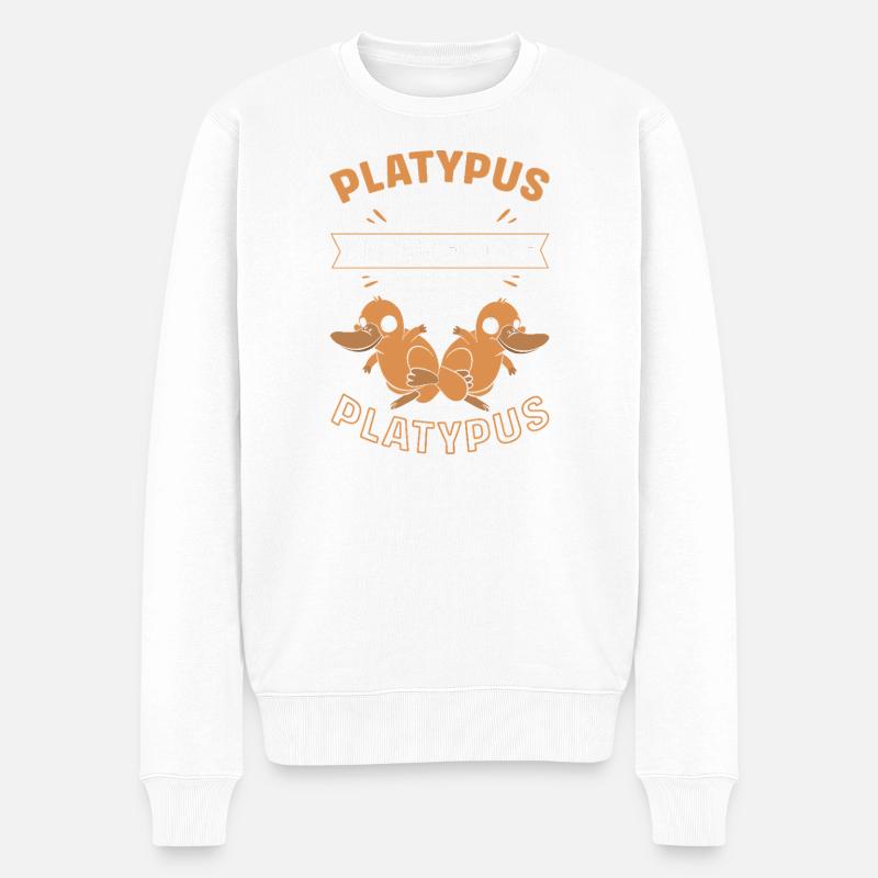 ornithorynque - Pull Premium bio Homme - blanc