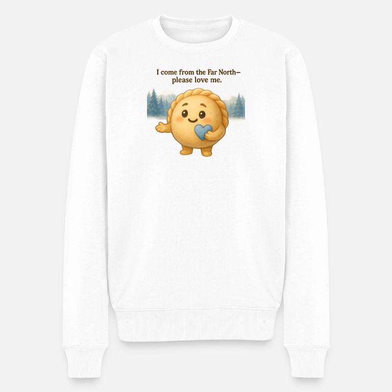 Pelmen - Männer Premium Bio Pullover - Weiß