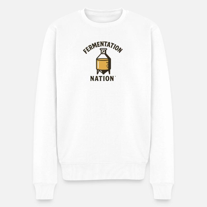 Fermentation Nation - Pull Premium bio Homme - blanc